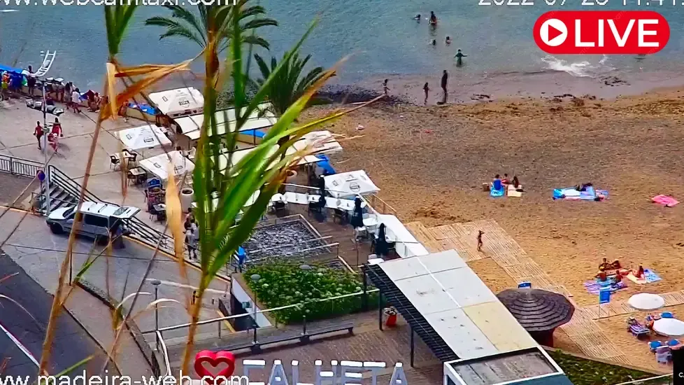 Calheta Beach, Madeira Island Live Cam