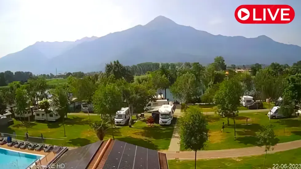 Campingplatz La Riva, Sorico, Italien Live-Webcam