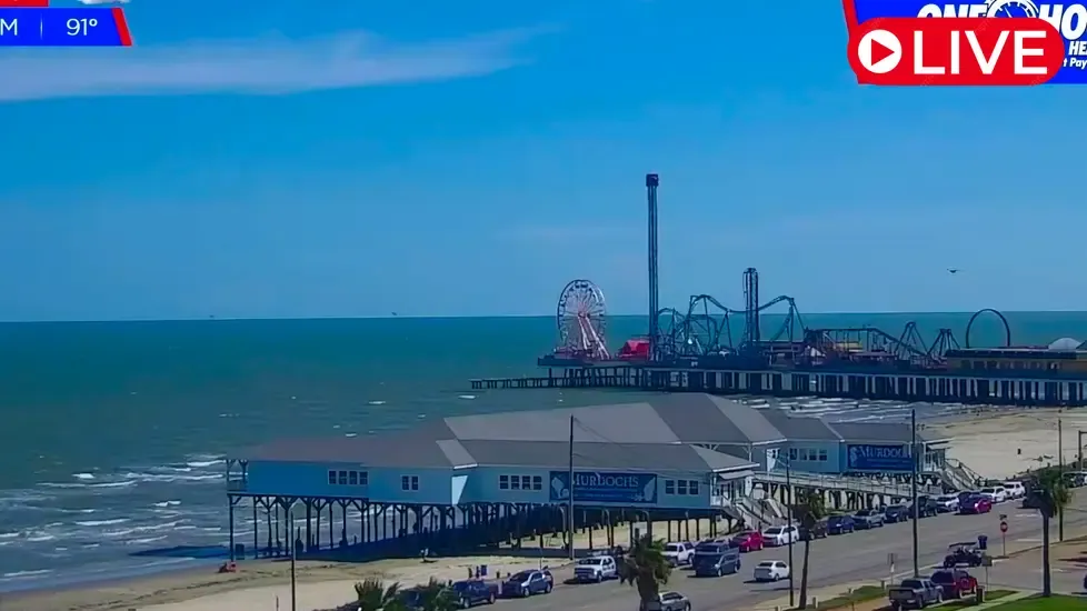Веб-камера Галвестон Айленд Сити в реальном времени
