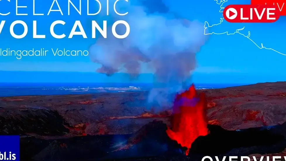 Geldingadalir Volcano, Iceland Live Cam