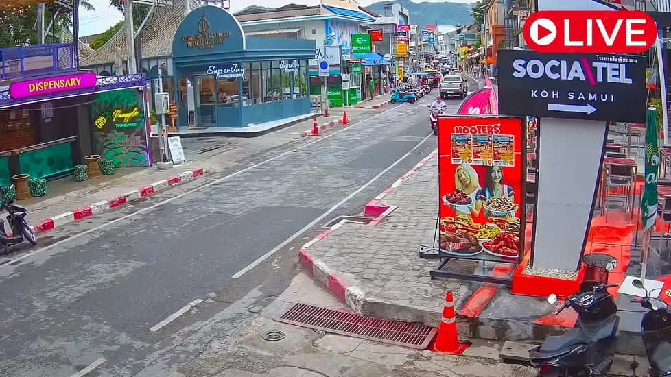 Hooters, Chaweng Beach Road Live-Webcam