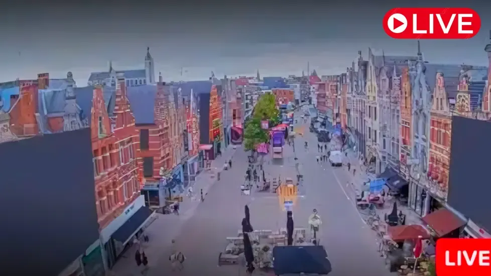 Ijzerenleen Square, Mechelen Live Cam