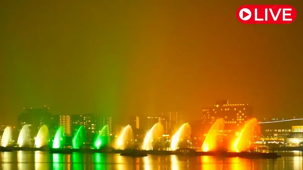Lake Biwa Flower Fountain Live Cam
