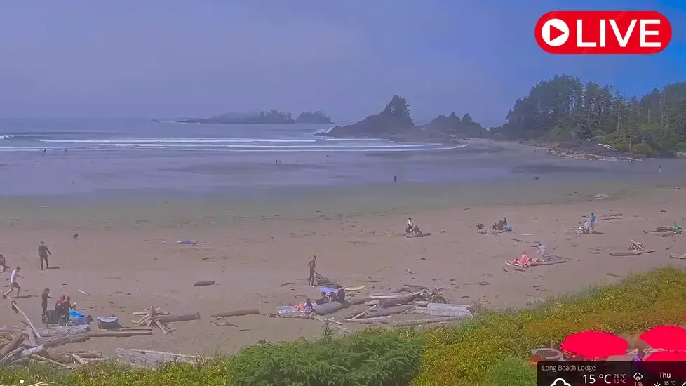Long Beach Lodge Resort beach, Tofino Live Cam
