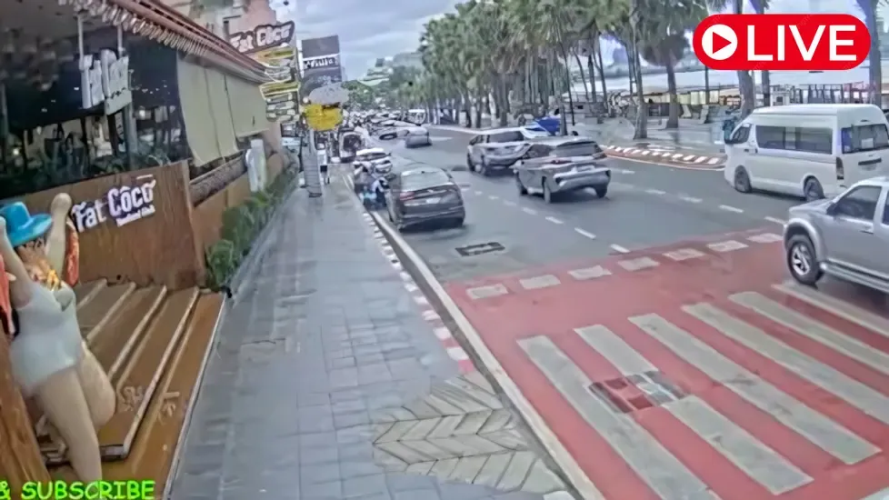 Pattaya Beach Road, Thailand Live Cam