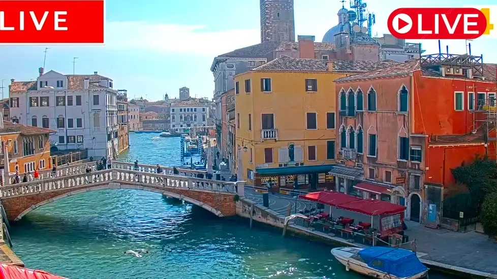 Ponte delle Guglie bridge, Venice Live Cam