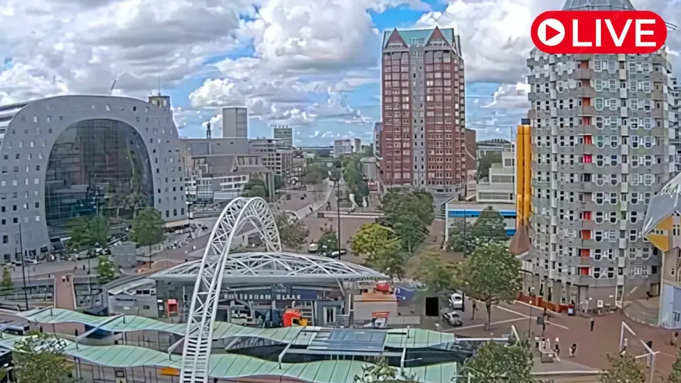 Rotterdam Blaak Street, Netherlands Live Cam