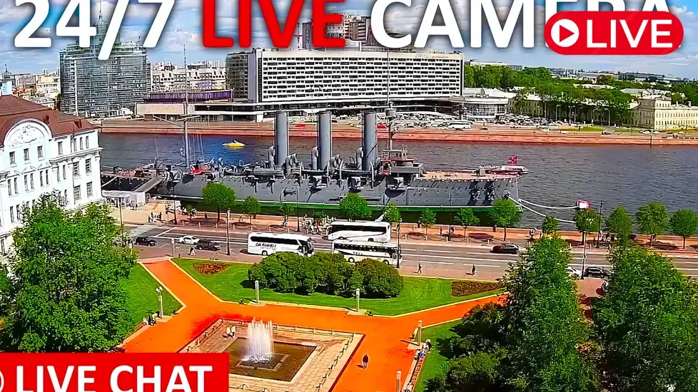 Russian Cruiser Aurora, St. Petersburg Live Cam