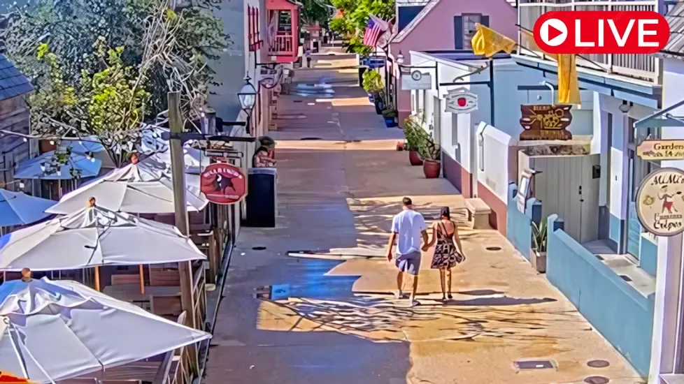 Live Webcam St. George St, St. Augustine, Florida