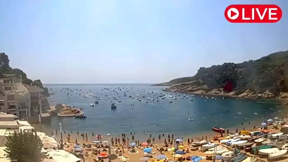 Tamariu Beach, Girona Live Cam