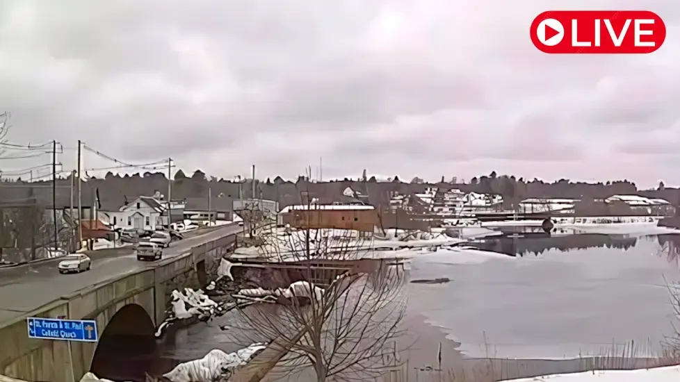 Trafton Falls, Milo, Maine Live Cam