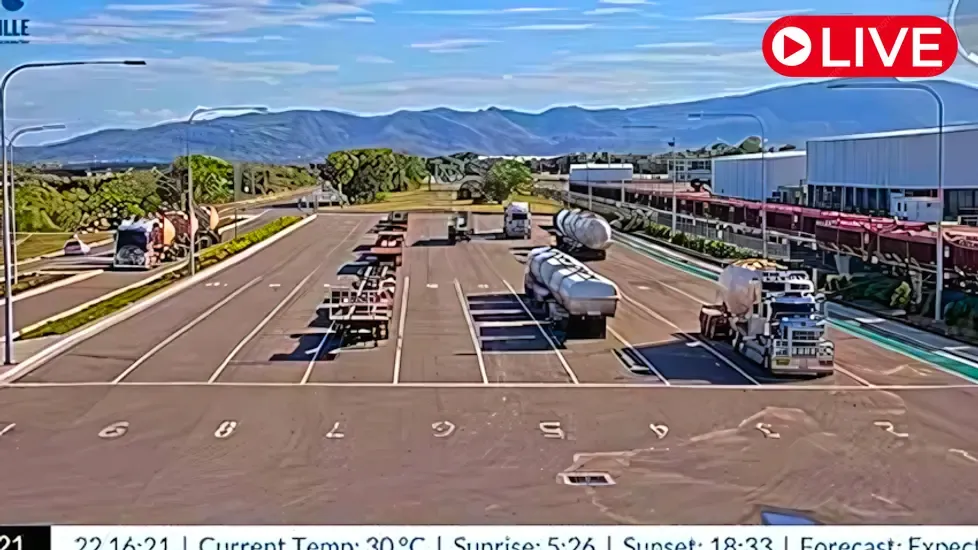 Live Webcam Truck Queue, Port of Townsville